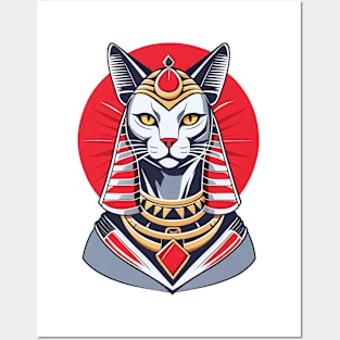 cat pharaoh Posters and Art